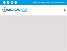 Tablet Screenshot of medicalhair.com.ar